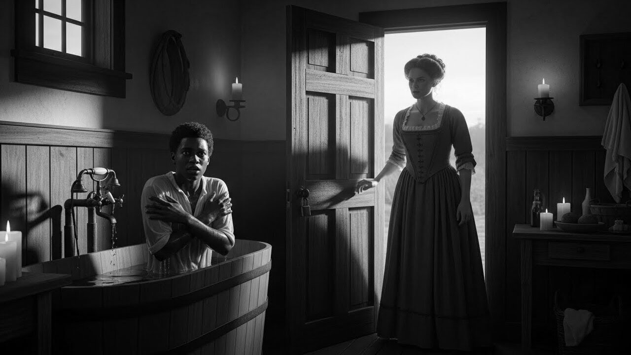 A Young Slave Man Is Taking A Bath— Then The Governor's Wife Enters And Locks The Door(Alabama,1821)