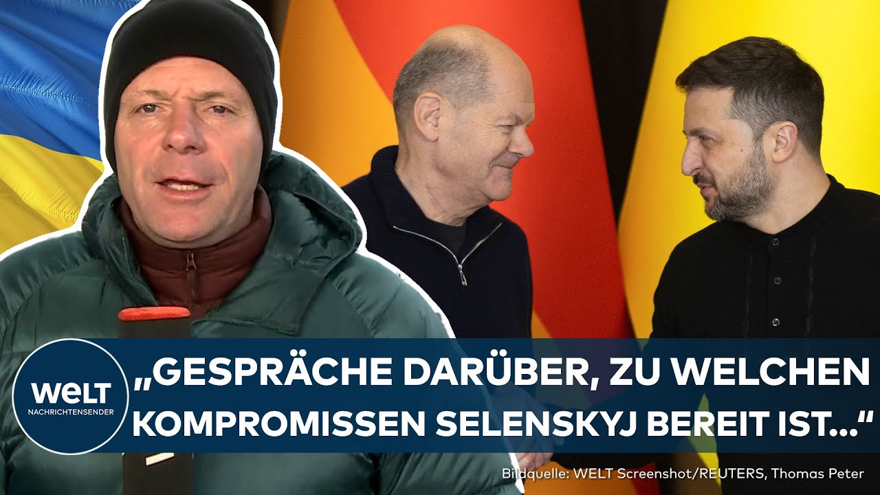 OLAF SCHOLZ IN KIEW bei Treffen mit Selenskyj! Infos für Friedensgespräche mit Russland eingeholt!