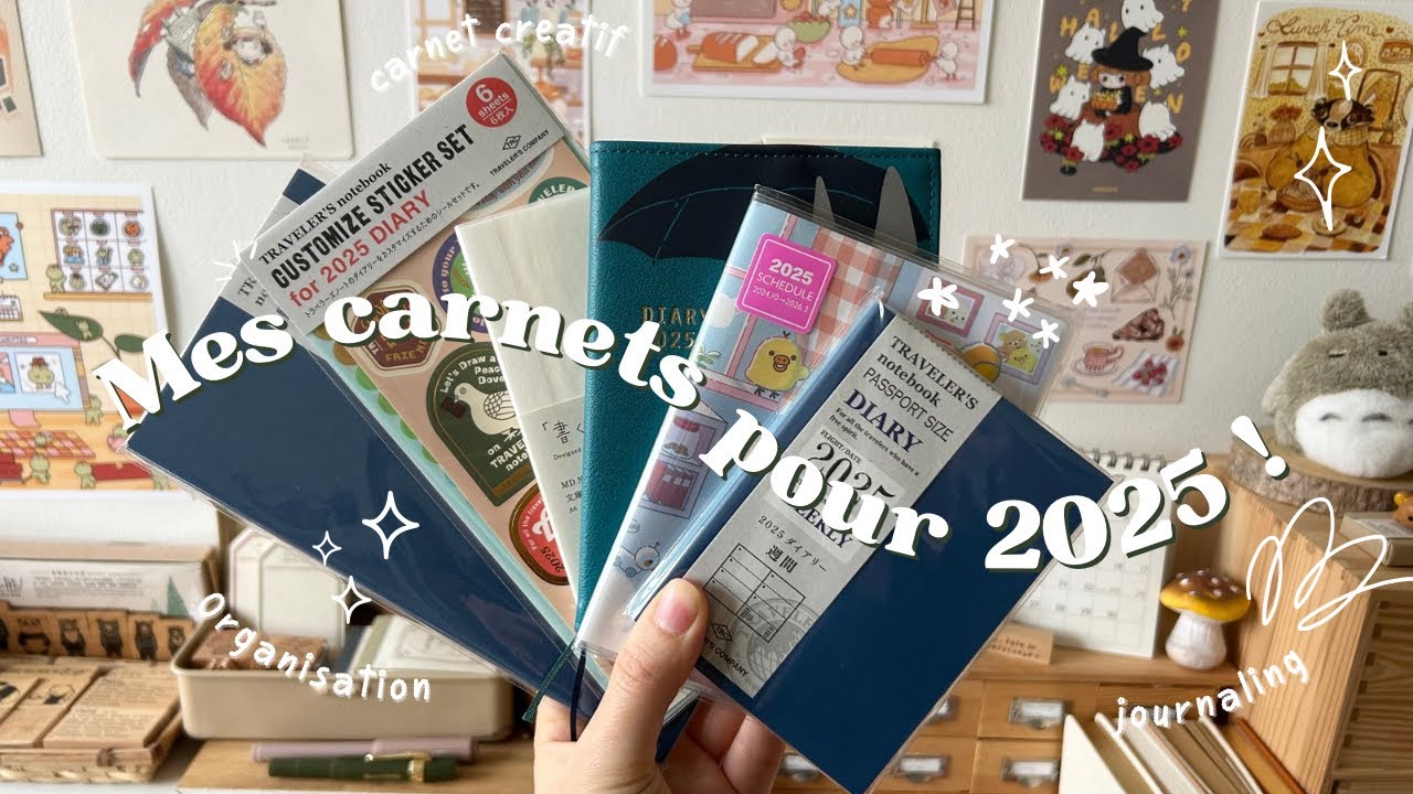 🗓️ Mon organisation carnets 2025 ! 📔 Journaling • carnet créatif • organisation au quotidien 🔖