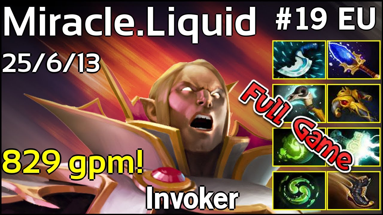 Miracle [Liquid] Invoker - Dota 2 Full Game 7.17