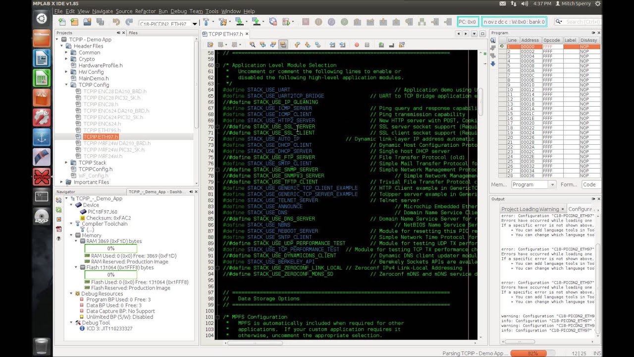 Embedded Web Server: Software Initial Setup