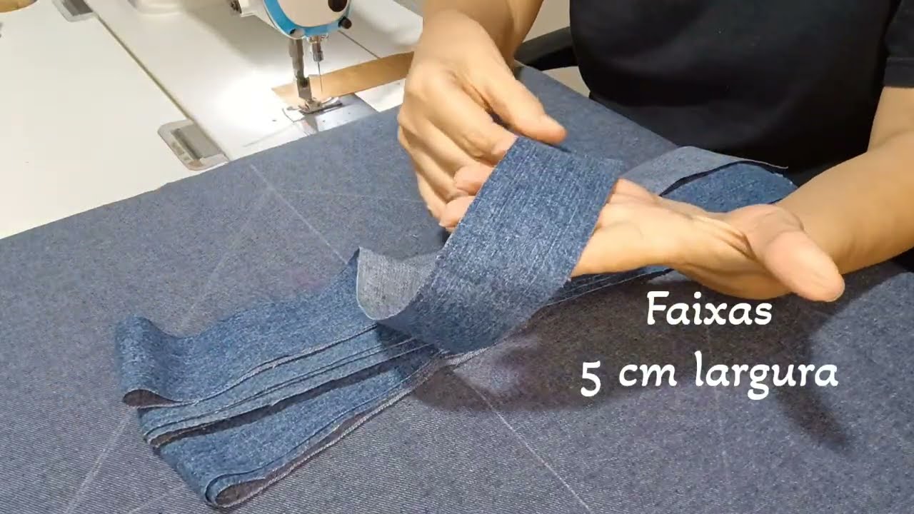 Reaproveitando RETALHOS de calça jeans 💙💙 transformei em um lindo TAPETE ✨