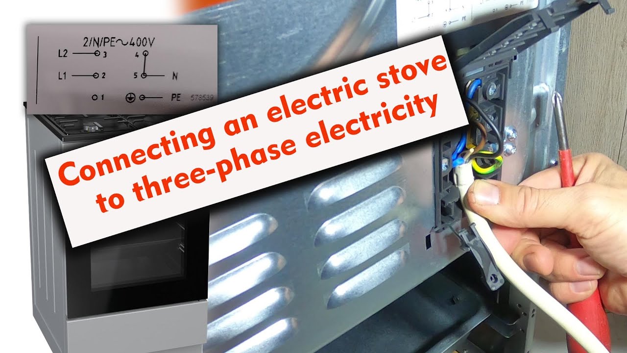 Connecting an electric stove to three-phase electricity