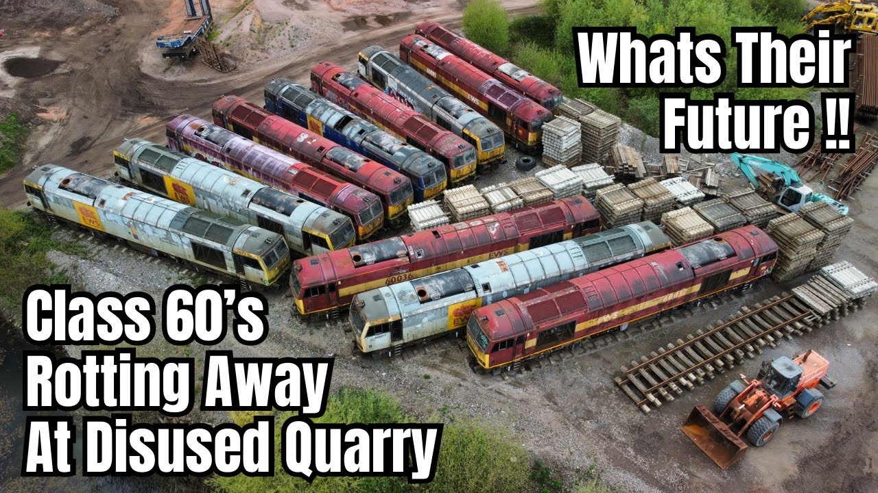 FUTURE FOR THESE BAD-BOYS !! Land Recovery Class 60s Still Stored in DISUSED QUARRY….
