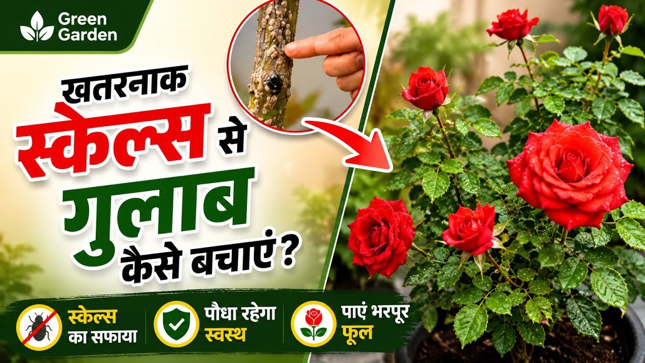 How do you get rid of scales on Rose flower plant ? Best Insecticide for Scale disease ?