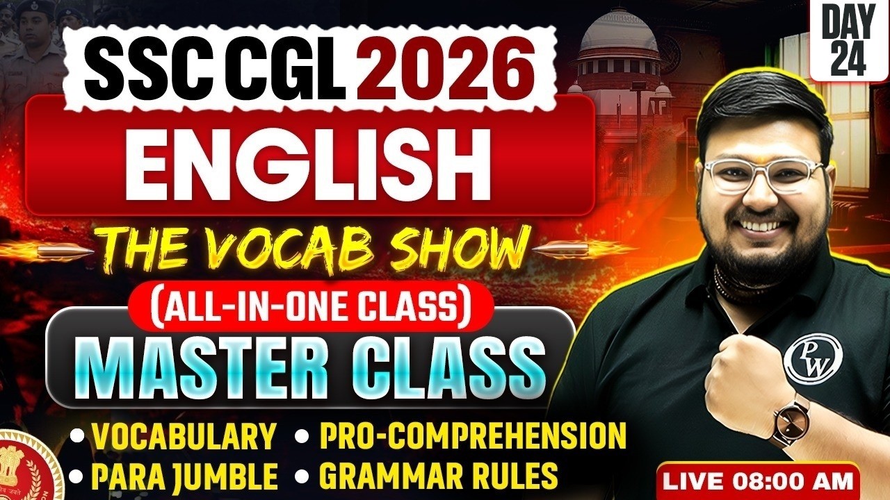 SSC CGL English Class 2026 | Most Expected Vocabulary - Top 500 Words | The Vocab Show by Bhragu Sir