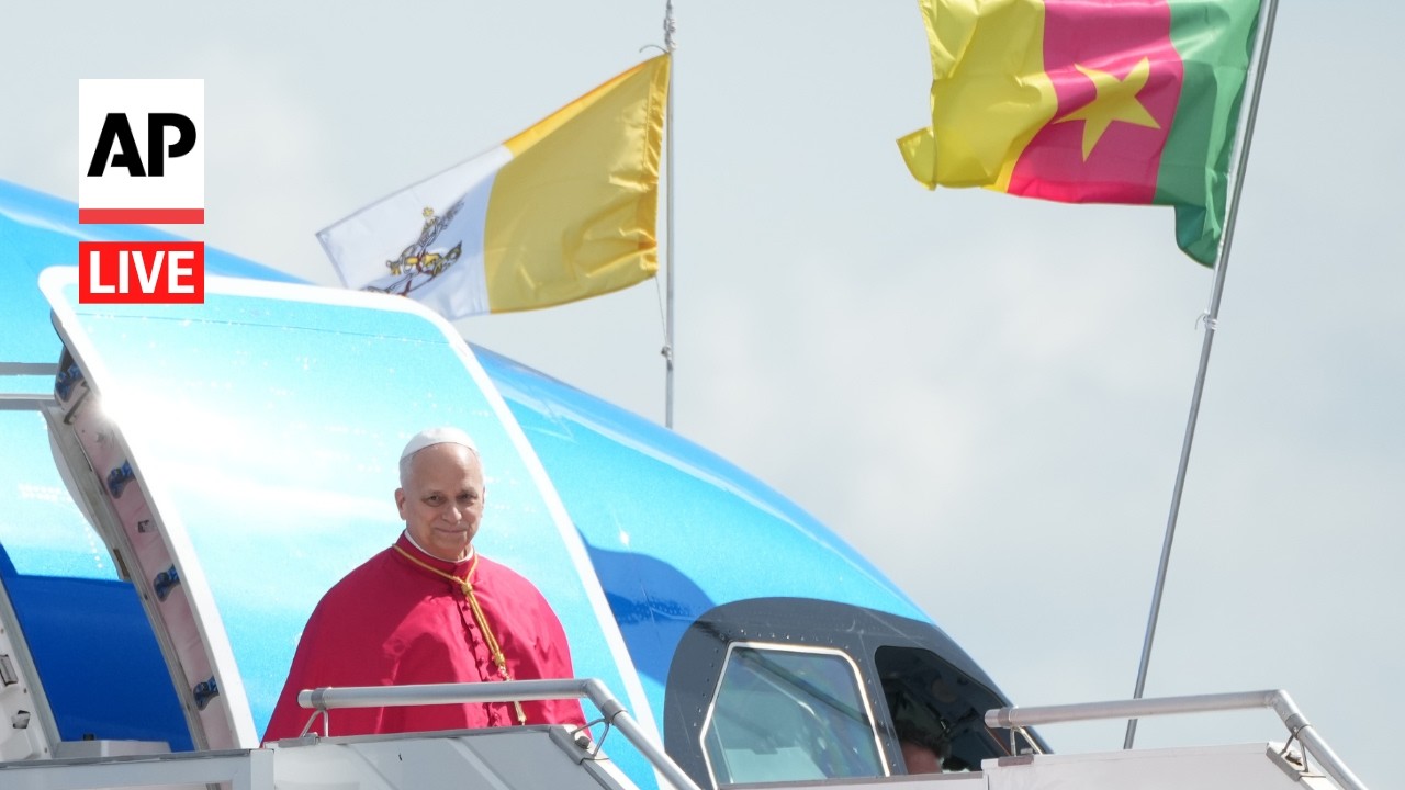 LIVE: Pope Leo XIV arrives in Cameroon as separatists pause fighting for visit