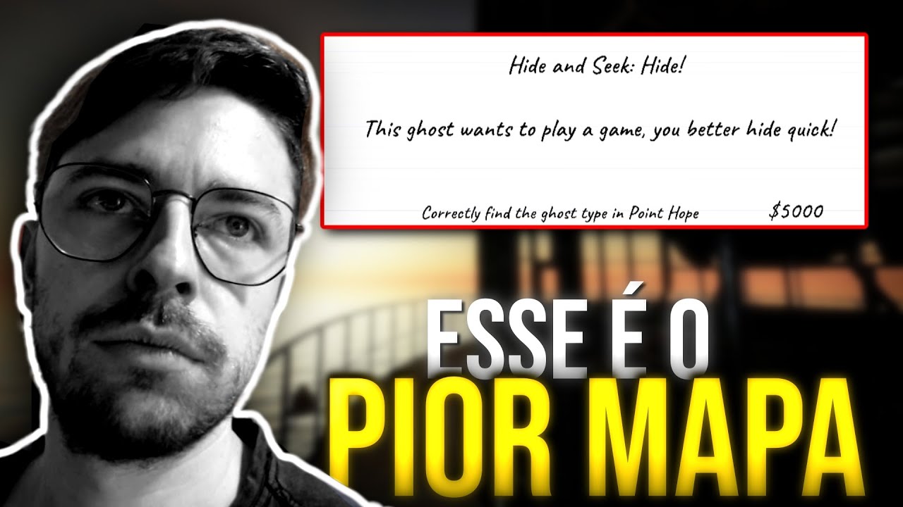 Fiz um DESAFIO NO PIOR MAPA do Phasmophobia (e foi divertido)