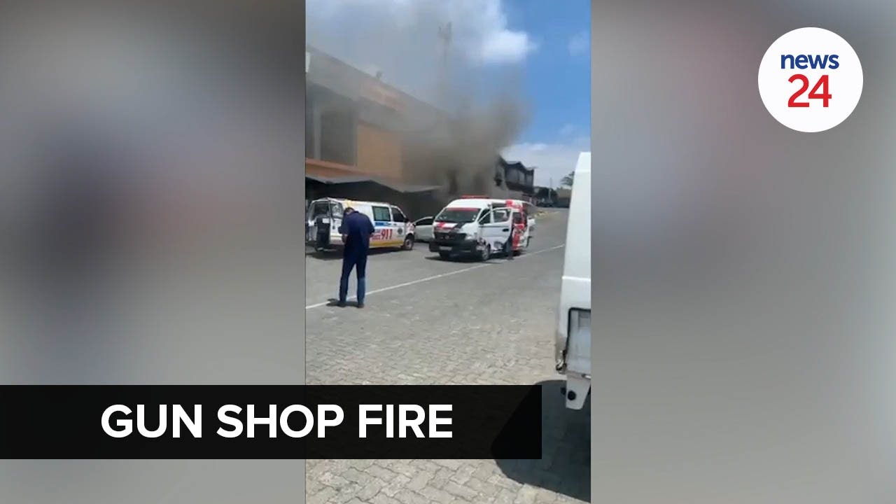 WATCH | Four killed in fire at Joburg gun store, explosions and live rounds heard going off