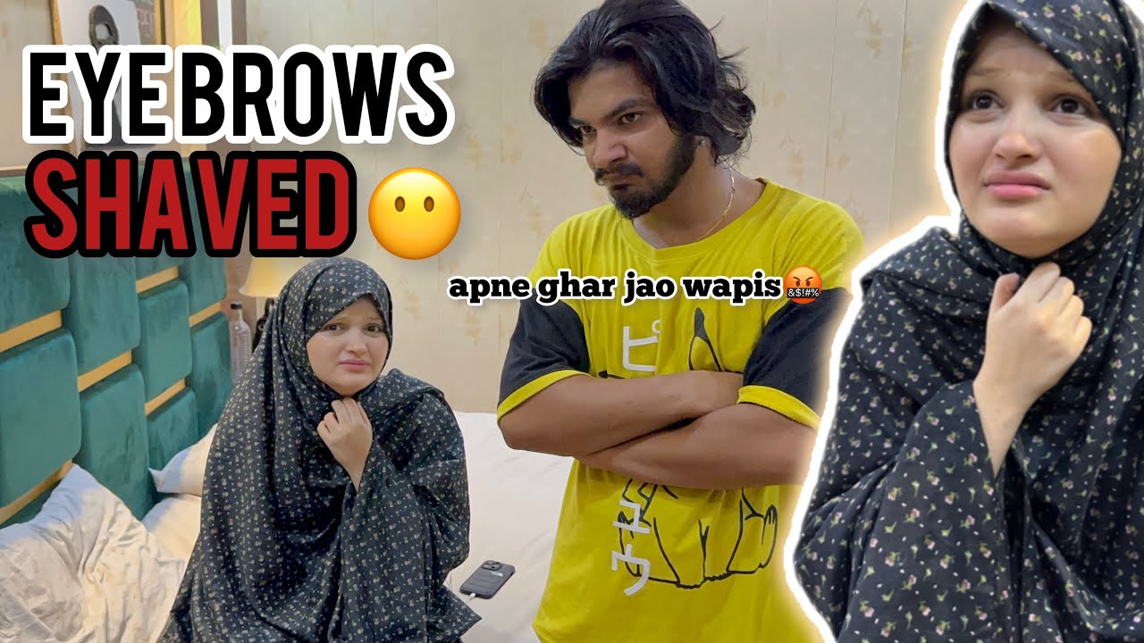 Prank Gone Wrong❌😭||EYE BROWS SHAVED PRANK