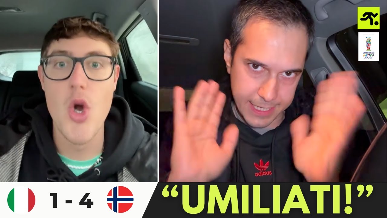 ITALIA NORVEGIA 1-4 | TIFOSI ARRABBIATISSIMI: 