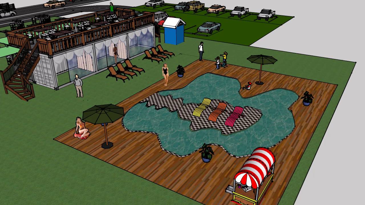 Container Modificati, piscina relax dehor chiosco