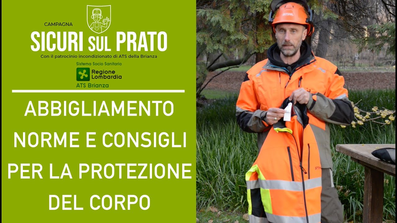 Come scegliere l'ABBIGLIAMENTO per la protezione del corpo - NORME E CONSIGLI PER GIARDINIERI