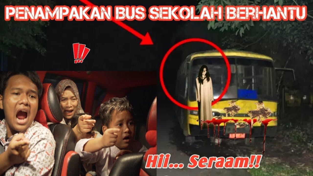MENGERIKAN ADA PENAMPAKAN BUS SEKOLAH BERHANTU !
