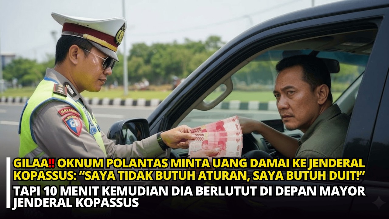 TAK TAHU MALU! OKNUM POLANTAS MINTA UANG DAMAI: 
