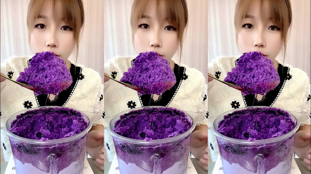 ASMR SHAVED ICE EATING / ICE EATING