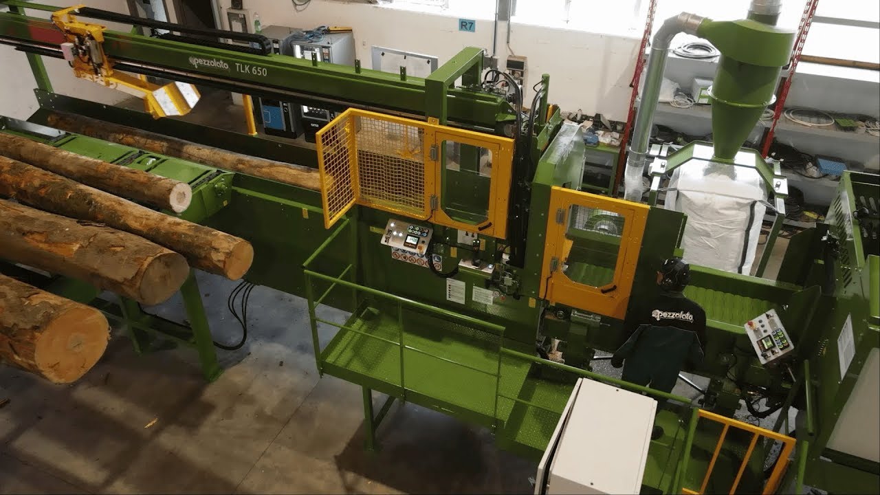 PEZZOLATO TL650 + TB600 - Firewood production combined cutting and splitting system