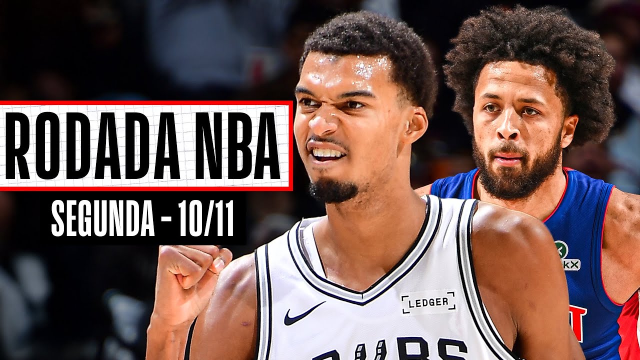CUNNINGHAM brilha em virada mágica dos PISTONS; Wemby domina os BULLS - Rodada NBA 10/11