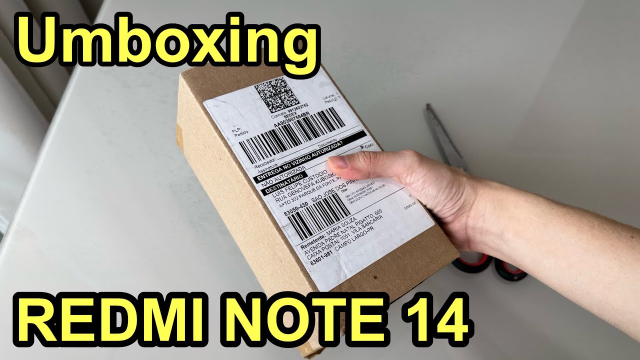 COMPREI XIAOMI REDMI NOTE 14 na AMAZON olha só como veio… umboxing *fui bem SINCERA*