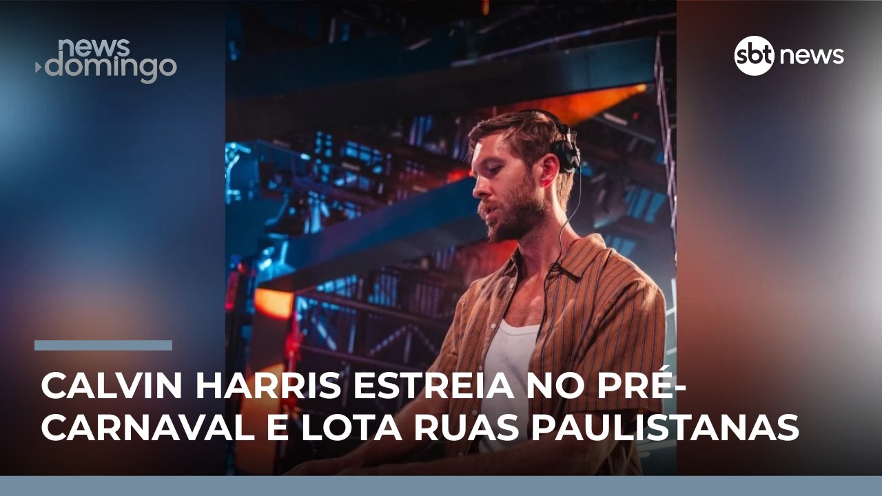 DJ Calvin Harris anima blocos e arrasta multidões em São Paulo | #NewsDomingo