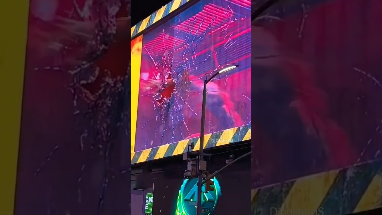 Times Square | New York | resident evil 3d billboard #shorts