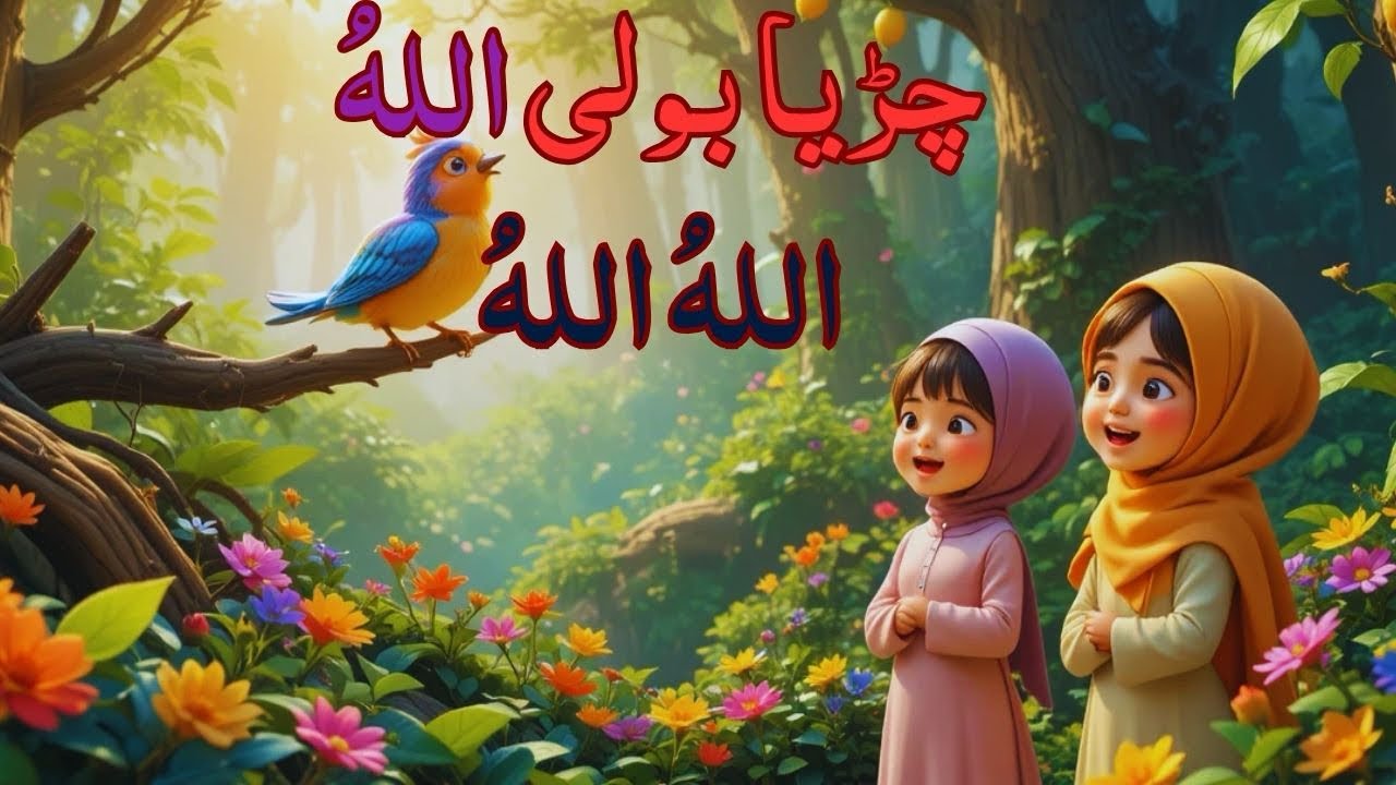 CHIRYA BOLI ALLAH HU ALLAH HU ALLAH HU 🐦🤍 || ISLAMIC KIDS RHYME