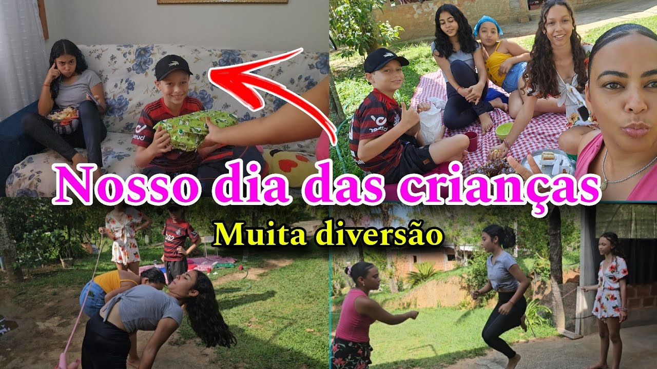 LARY COM CIÚMES! DESAFIOS, MUITAS BRINCADEIRAS, DIVERSÃO, BAGUNÇA E COMIDA NO DIA DAS CRIANÇAS  👏😘