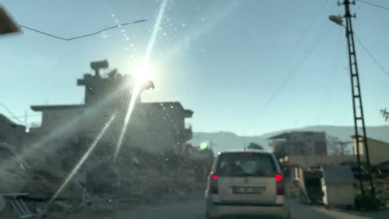 Samandağ Denizden Sutaşı Mahallesine Deprem sonrası çekim