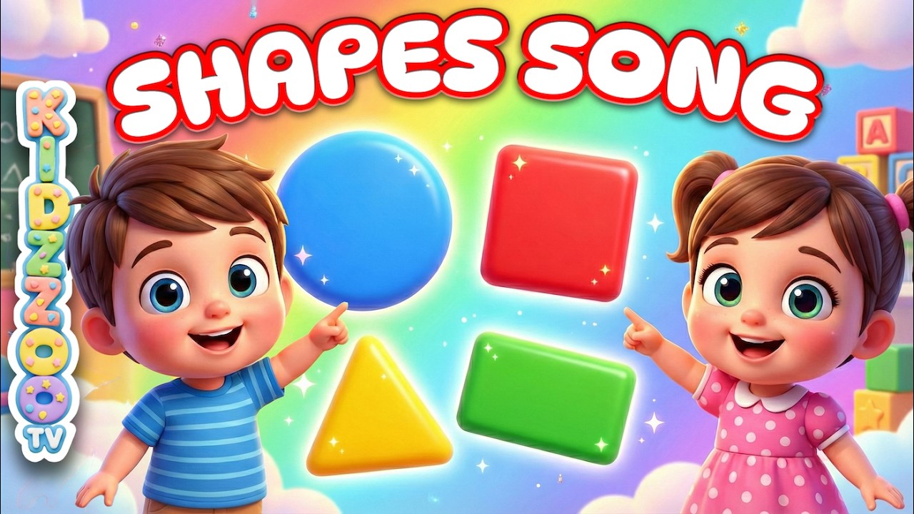 “Learn Shapes for Kids | Fun Shapes Song for Toddlers | KidzzooTV”
