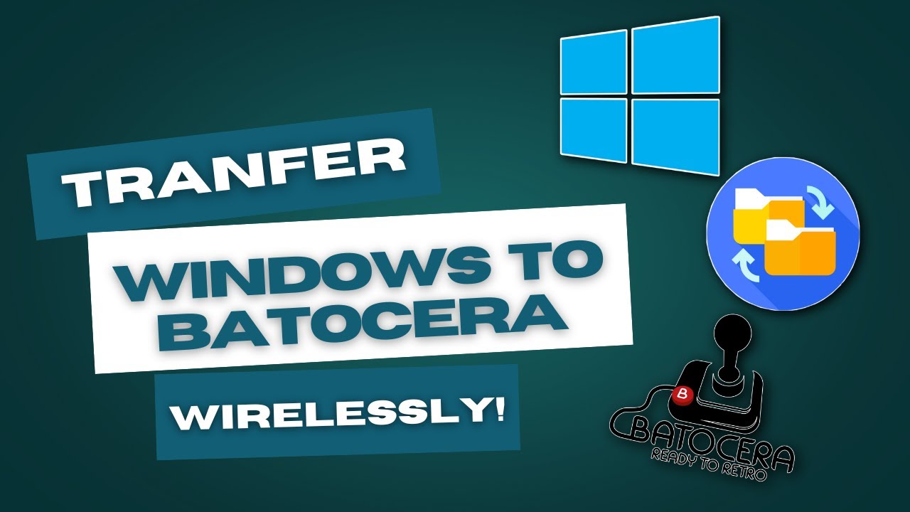 Как перенести игры и ПЗУ с Windows на Batocera по беспроводной сети!