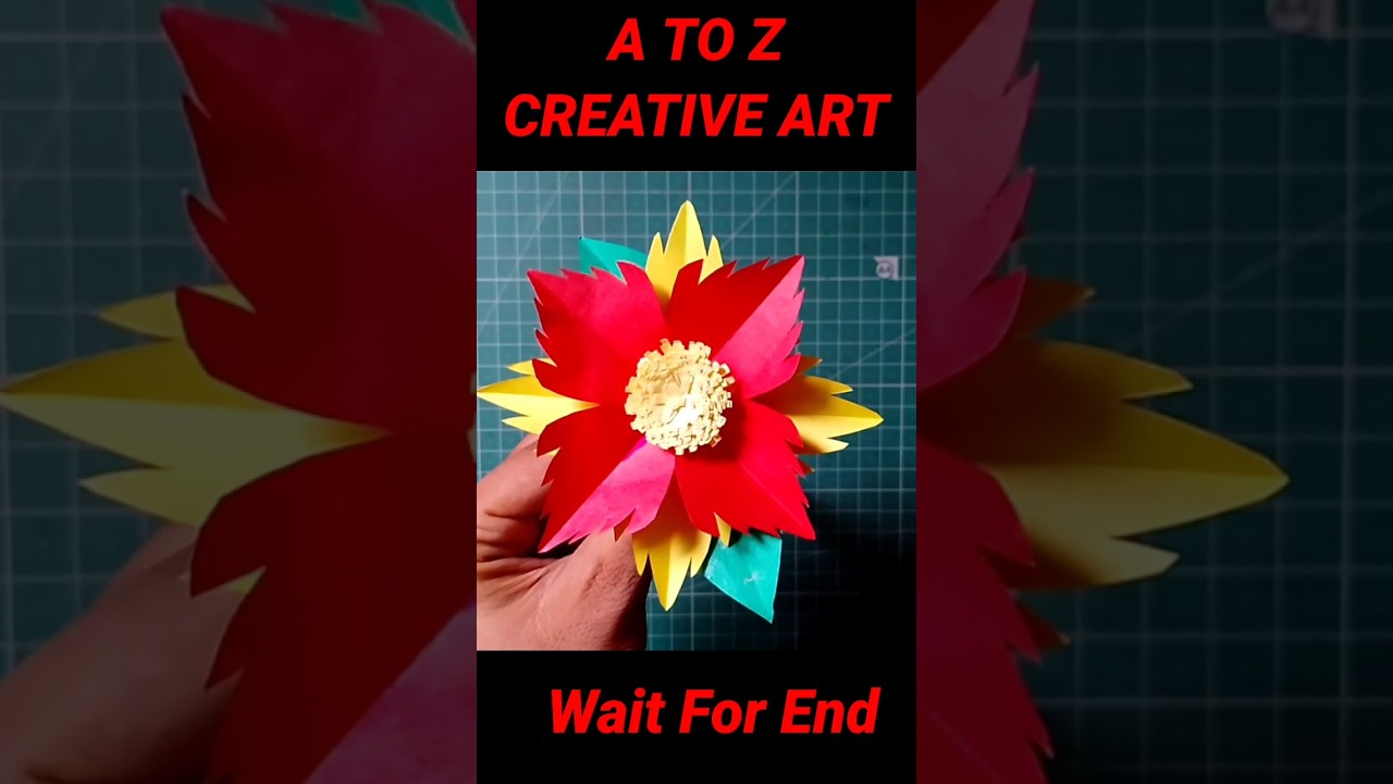 Origami Paper Flower Tutorial #shorts #diy #paperart #craft #papercraft #artistajadanand