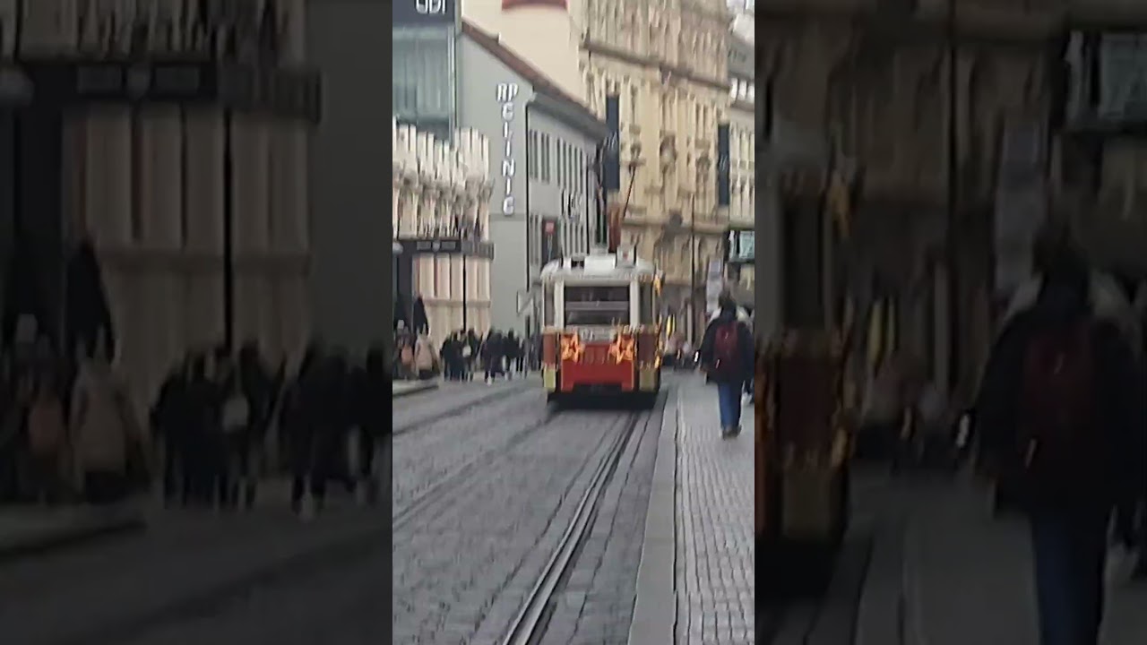 Vánoční tramvaj, náměstí Republiky, Praha