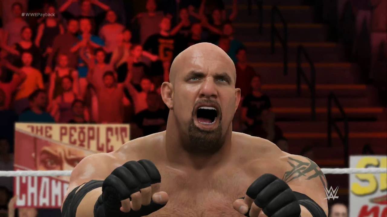 WWE 2K17 Gameplay Goldberg vs. The Rock (PS4, Xbox One)