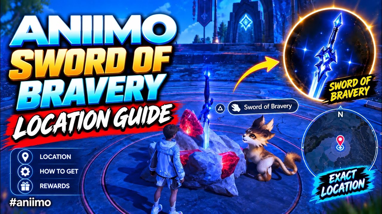 ANIIMO SWORD OF BRAVERY LOCATION GUIDE #aniimo