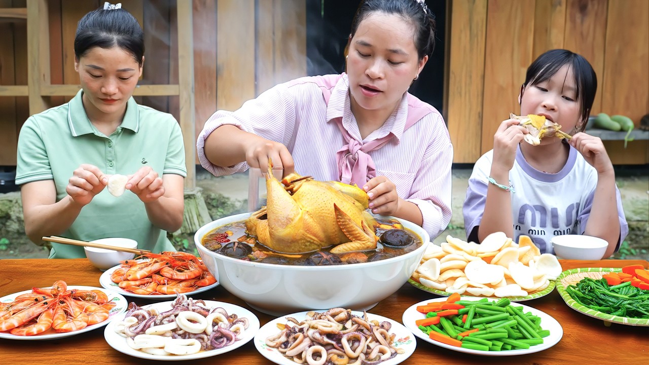 How to Cook Herbal Chicken Soup for Good Health with Secret Spice - Enjoy with My Family