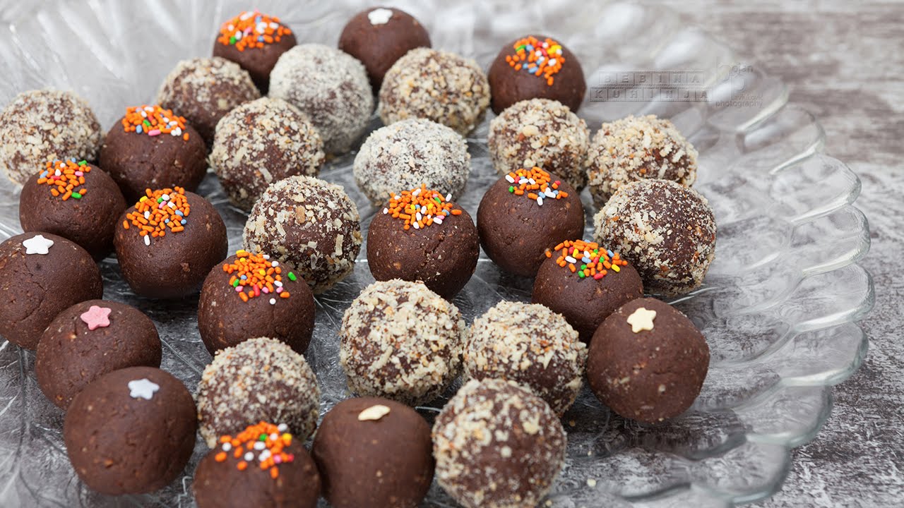 Kesten kuglice -  Chestnut chocolate balls recipe - Bebina kuhinja - Domaći video recept