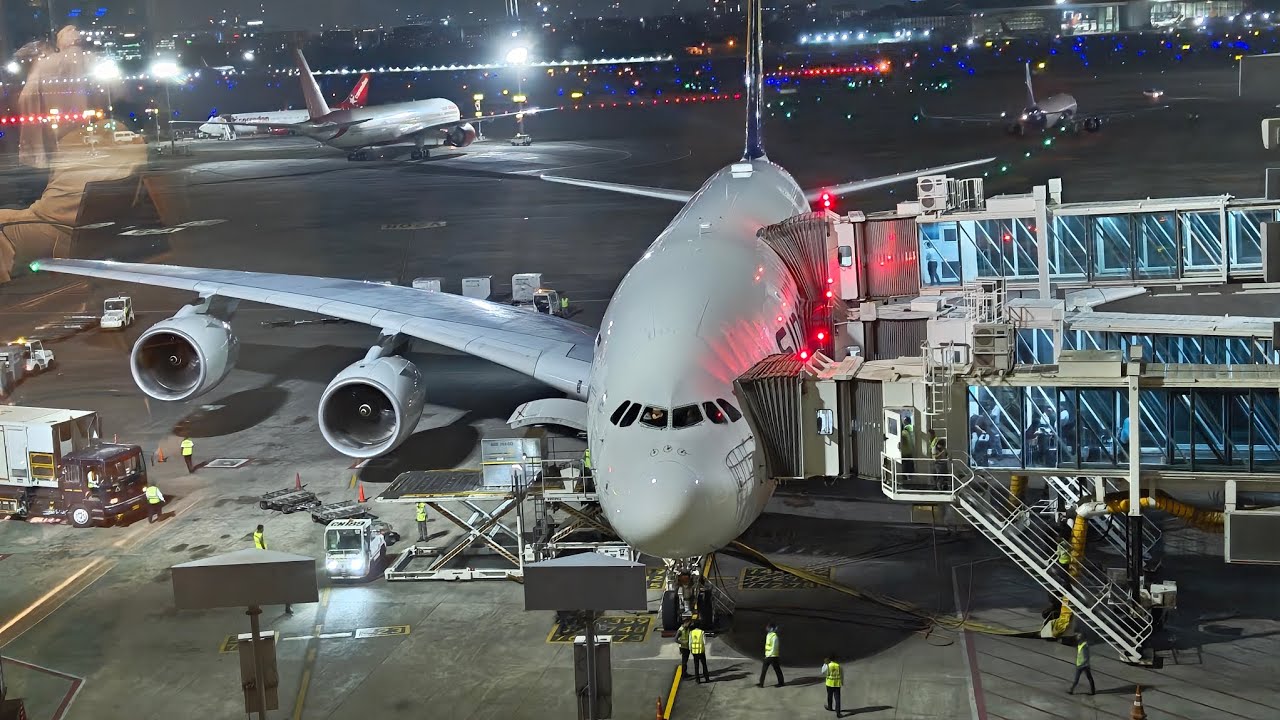Trip Report|Singapore Airlines A380 | Economy Class| Mumbai-Singapore#singaporea380#plane #aviation