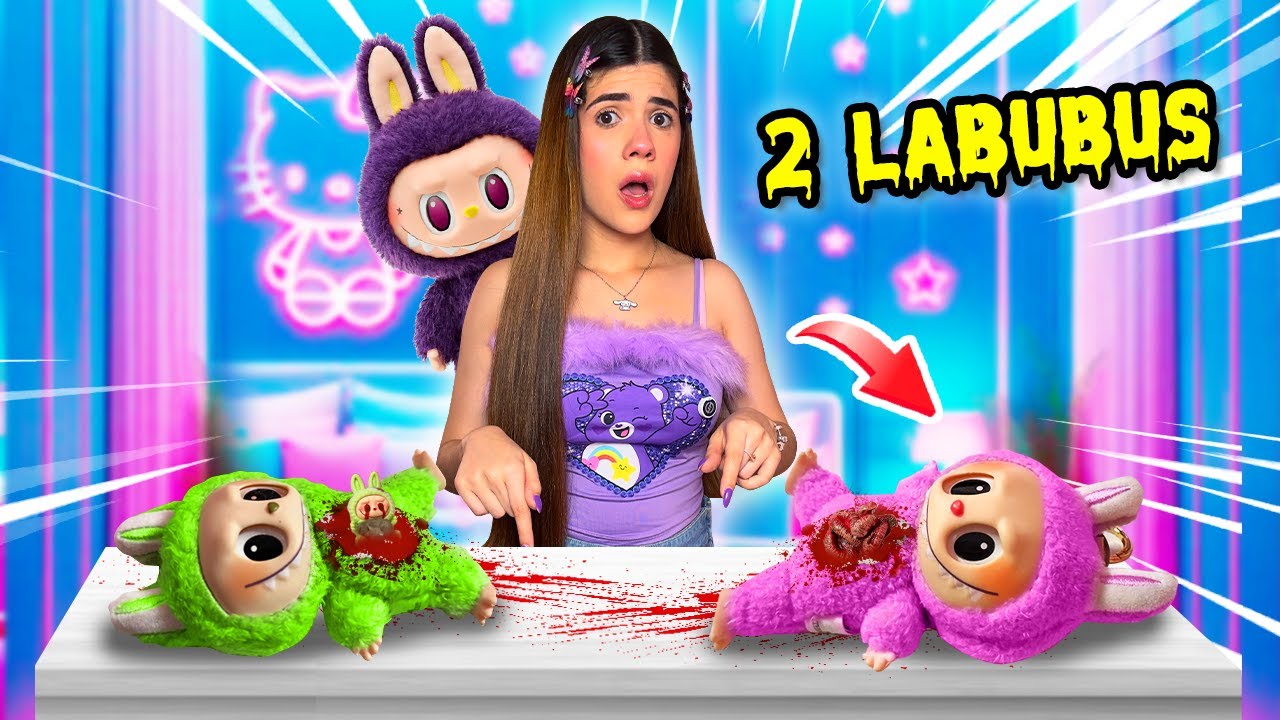 ABRI a mis DOS LABUBUS y encontré FOTOS de N1Ñ0S ASUSTADOS😨😖 | Ani Cat😻