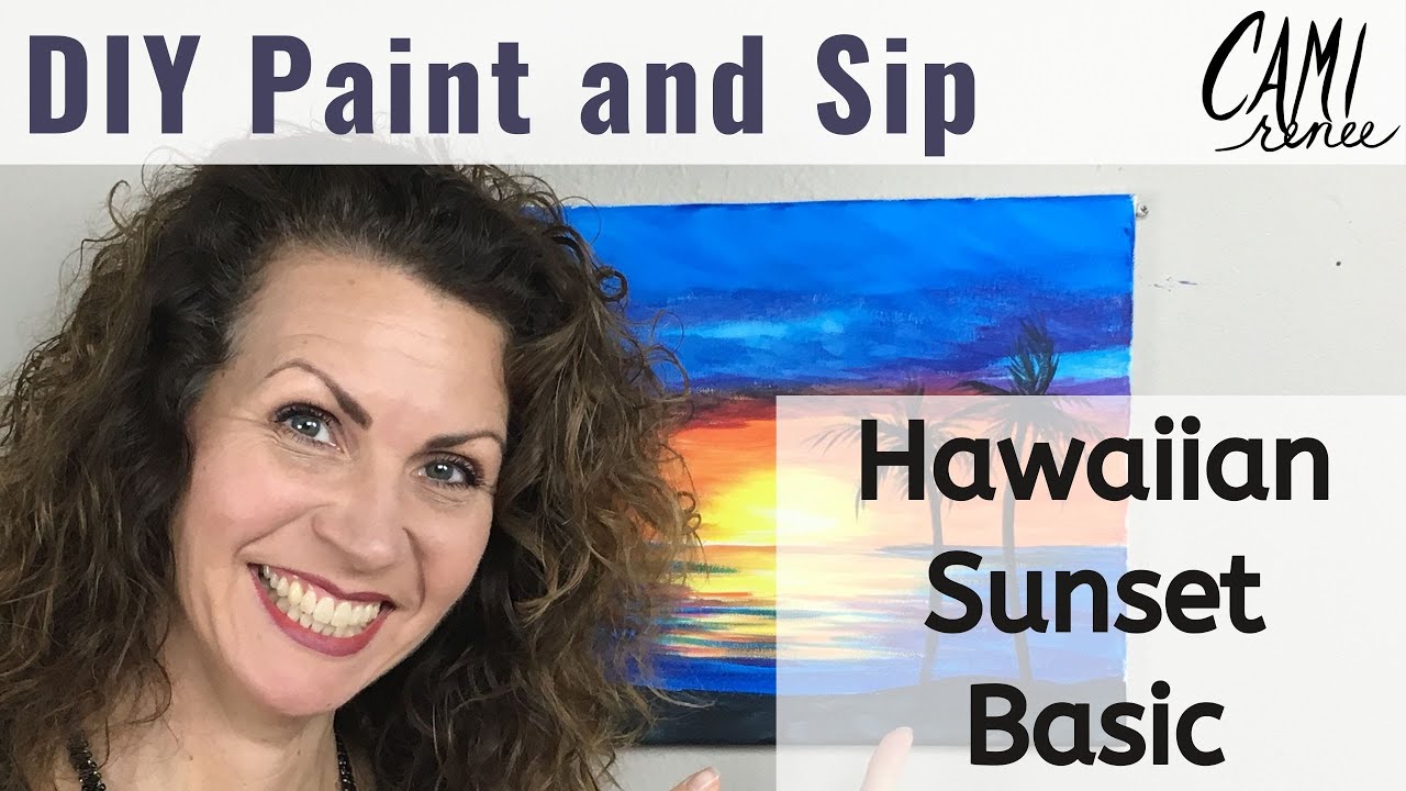 Hawaiian Sunset Basic - DIY Paint and Sip