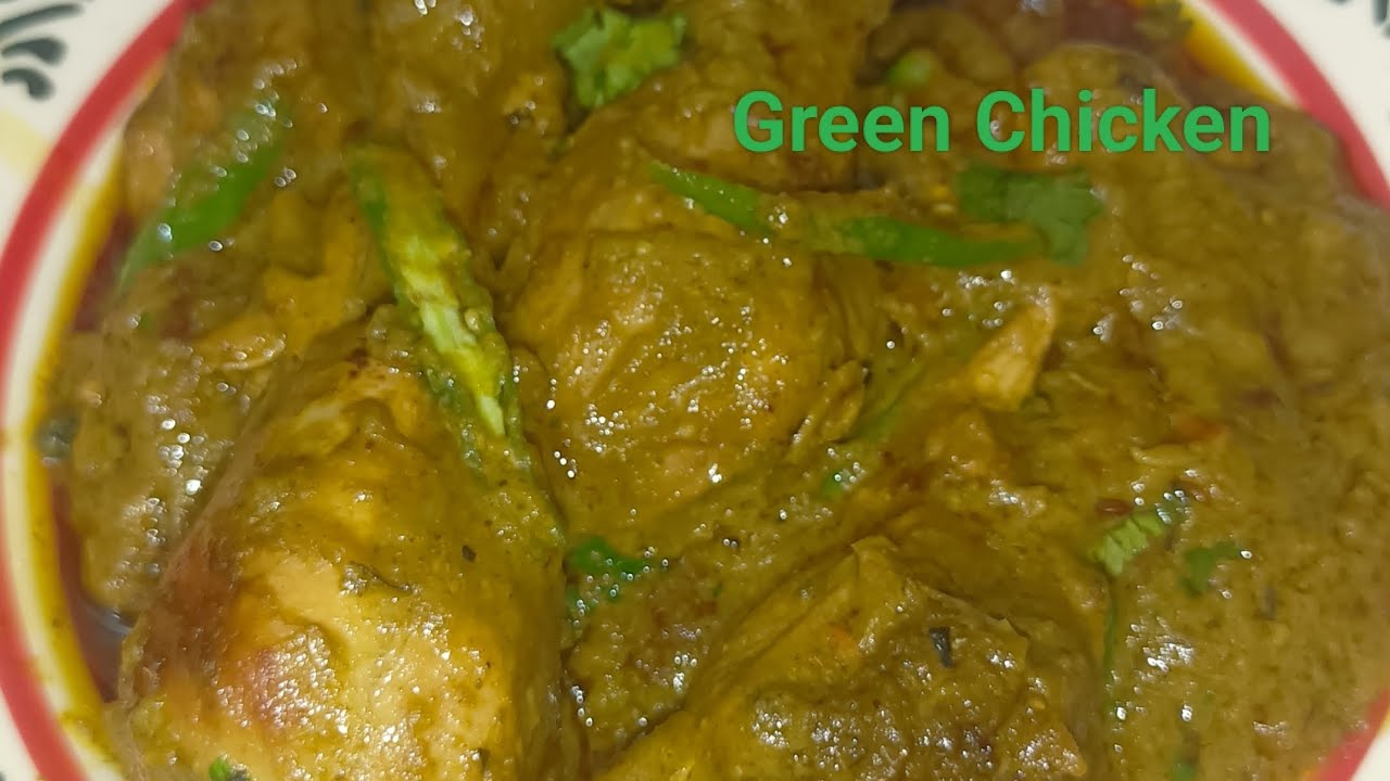 Ramadan Special Hyderabadi Green Chicken Recipe 🍗🤤| haryali chicken Korma Recipe| #viral #video 