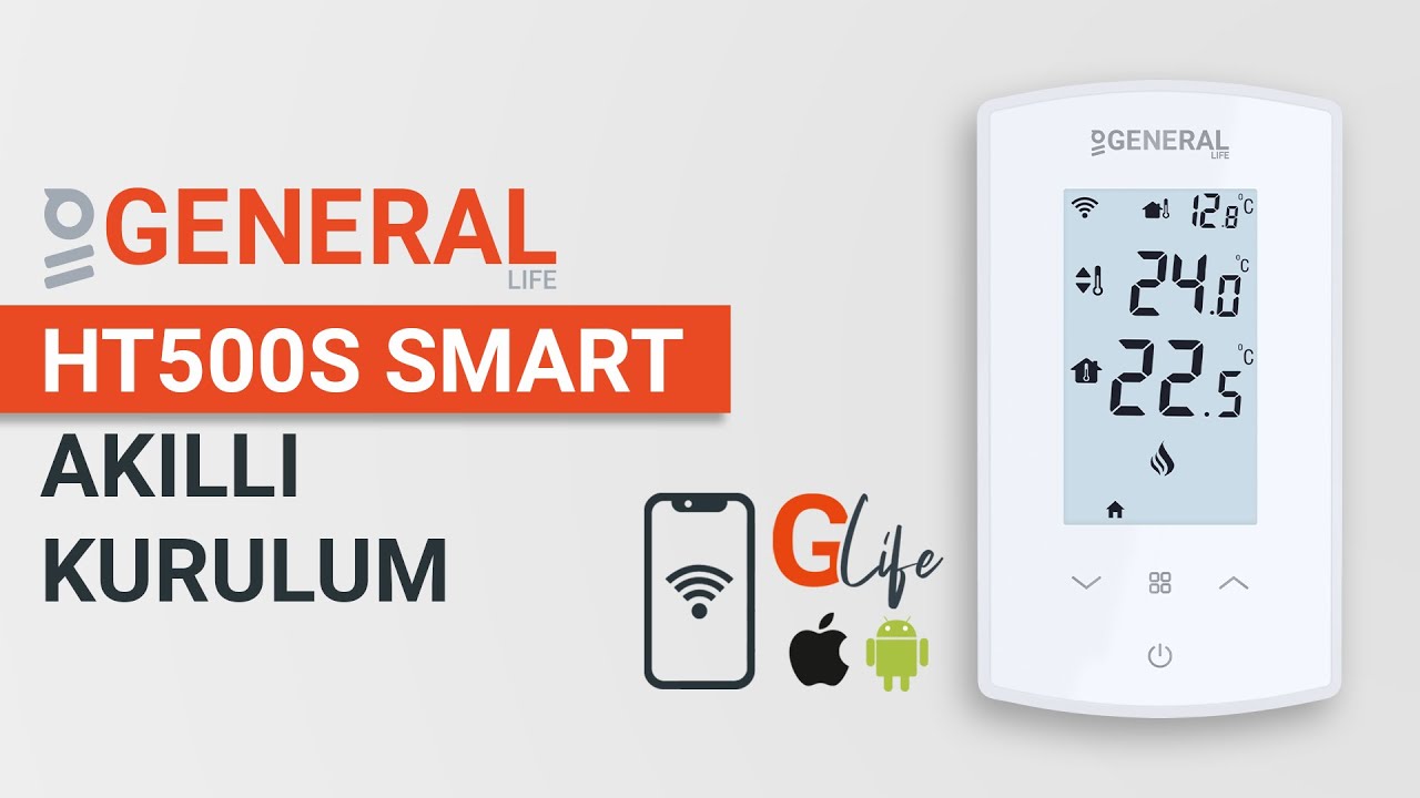 GENERAL HT500S SMART - Akıllı Kablosuz Oda Termostatı