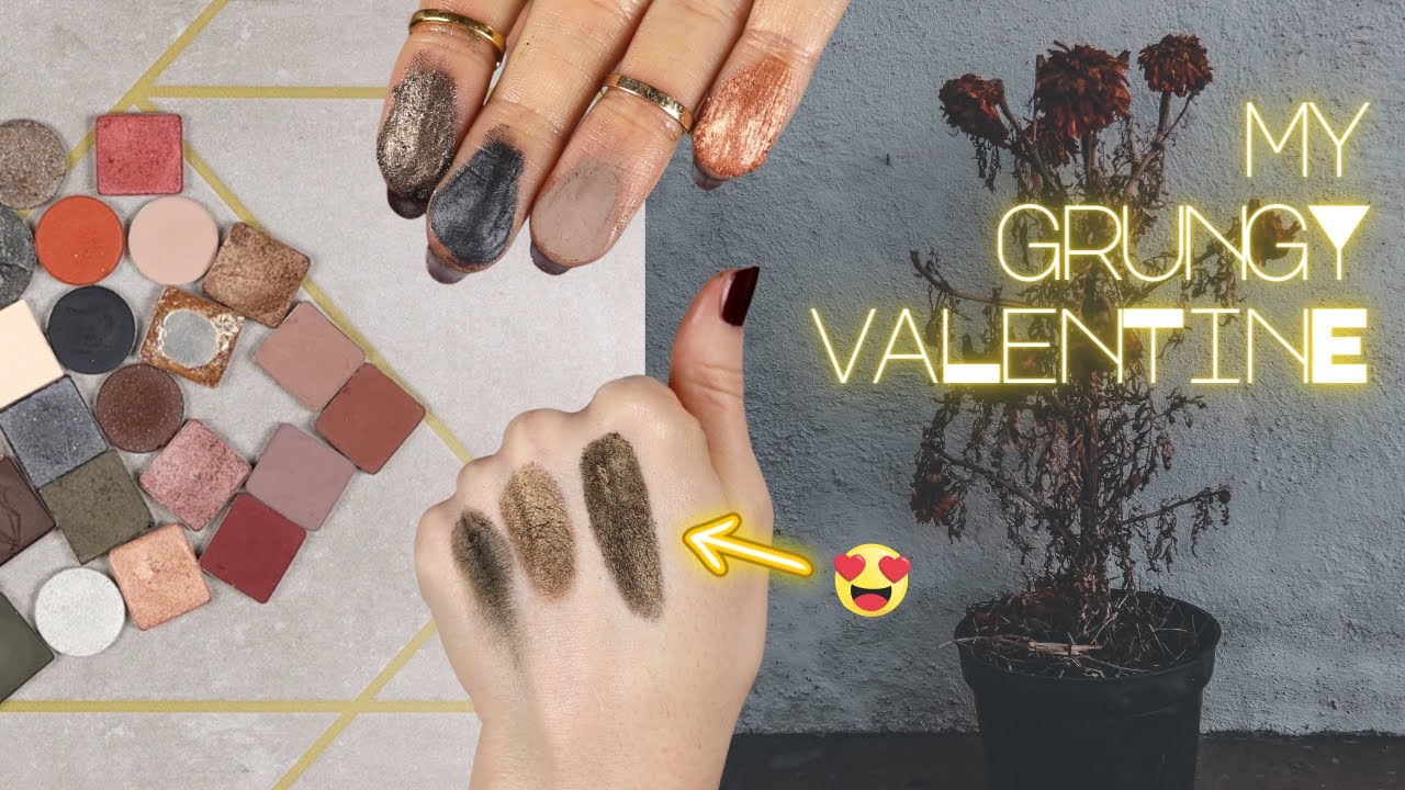 VALENTINE'S DAY MAKEUP THAT I WOULD ACTUALLY USE!! MAKING AN EYESHADOW PALETTE INSTEAD OF BUYING ONE