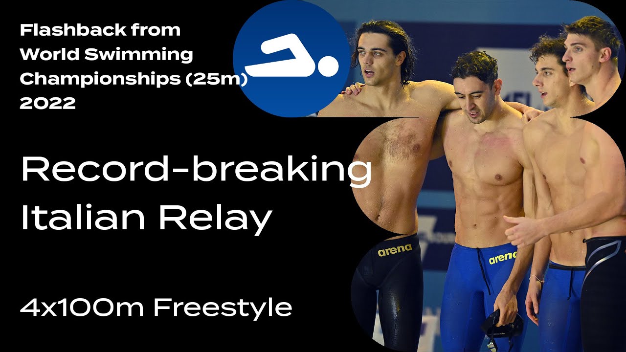 🇮🇹 Italian Record-Breaking Men's 4x100m Freestyle Relay | World Swimming Championships (25m) 2022