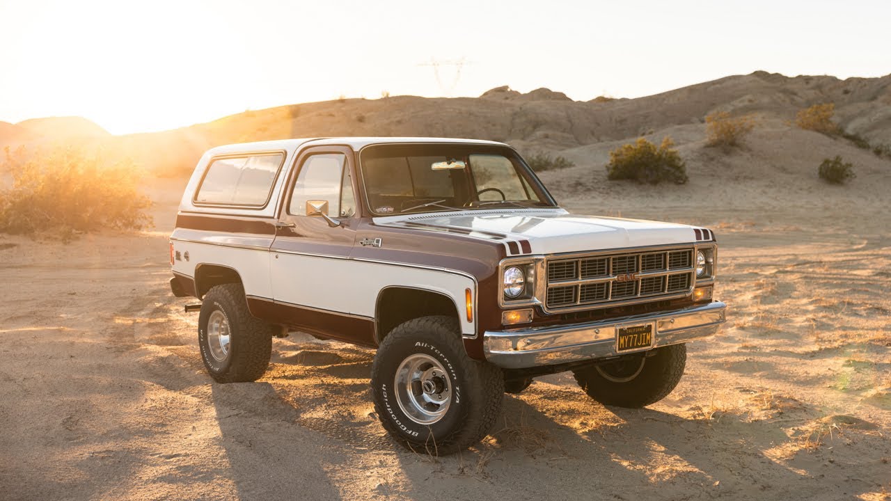 1977 GMC Jimmy 4×4 — Full Walkaround | Burgundy Over Red | Bring a Trailer