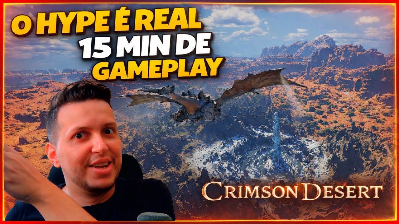 CRIMSON DESERT ESTÁ HYPANDO MUITA GENTE 15 MIN DE GAMEPLAY ! - Crow Reacts !