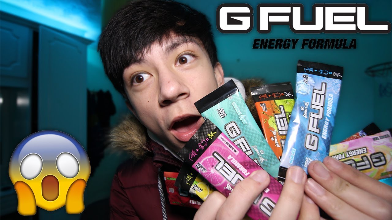 ALL GFUEL FLAVOURS TASTE TEST 😱 (TROPICAL RAIN, FAZEBERRY AND MORE!)