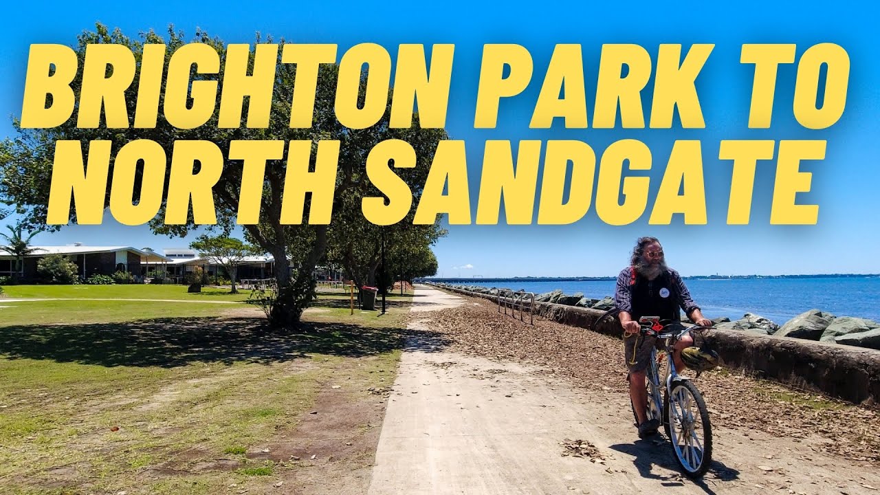 Brighton Park to North Sandgate & Return Queensland - 4k #amsr  Water Front #walking  #tour