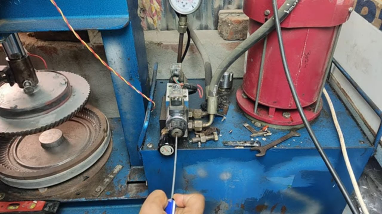 Hydrolic machin reparing | paper plate making machine | #paperplate #contaipaperplate