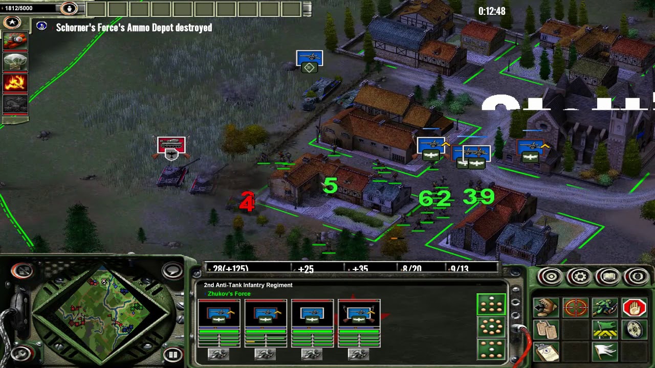 Axis and allies (2004) - Allied Mission #10 - Fall of Berlin, hard difficulty
