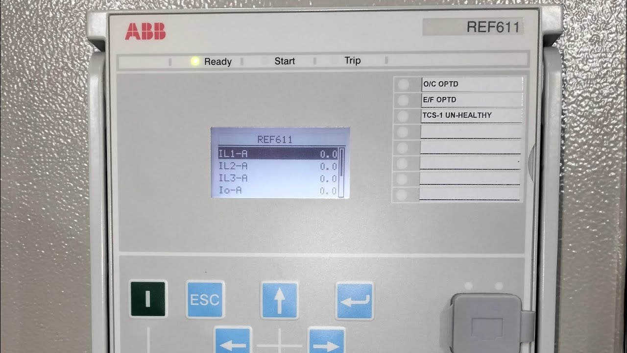 REF 611 Binary input and output check and CT ratio check & changed kese kare 